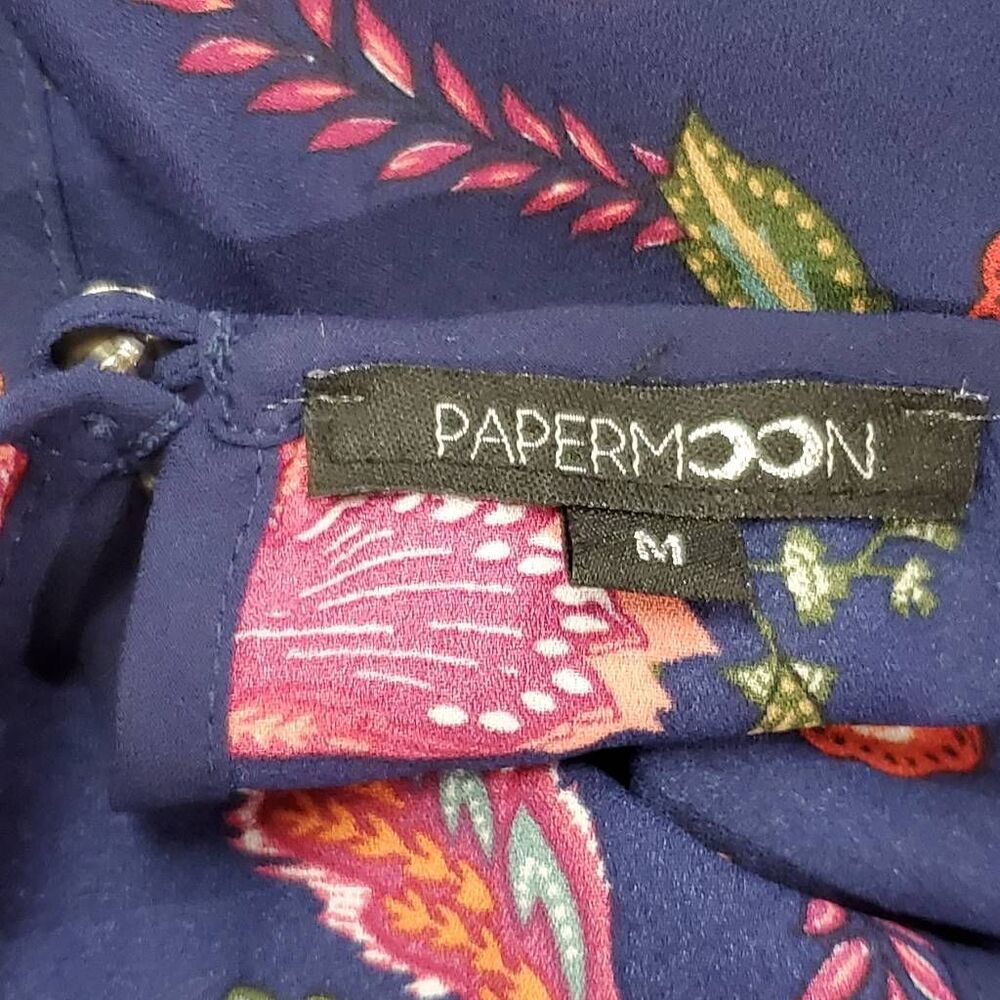 Paper Moon Medium Navy Floral Top - Picture 9 of 11